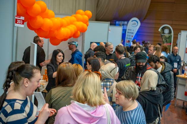 In der Saarbrücker Saarlandhalle findet am Donnerstag (21.5.2026) die Karrieremesse Job und Weiterbildung der Arbeitsagentur statt. Über 100 Aussteller sind mit einem Stand vertreten. *** On Thursday 21 5 2026, the Saarlandhalle in Saarbrücken will host the Job and Training Career Fair organized by the Employment Agency Over 100 exhibitors will be represented with a stand bub