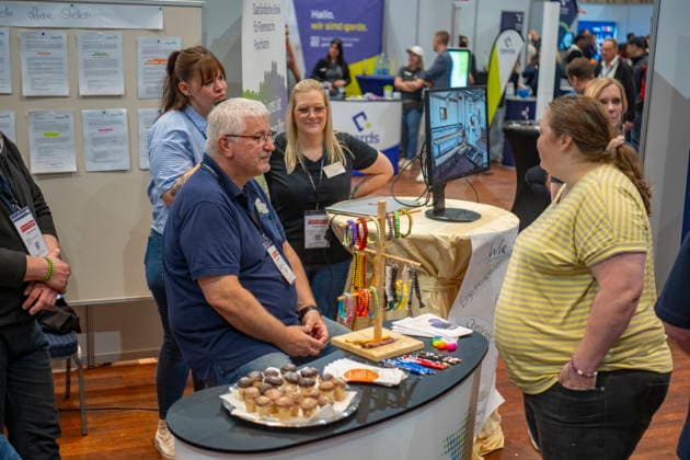 In der Saarbrücker Saarlandhalle findet am Donnerstag (21.5.2026) die Karrieremesse Job und Weiterbildung der Arbeitsagentur statt. Über 100 Aussteller sind mit einem Stand vertreten. *** On Thursday 21 5 2026, the Saarlandhalle in Saarbrücken will host the Job and Training Career Fair organized by the Employment Agency Over 100 exhibitors will be represented with a stand bub