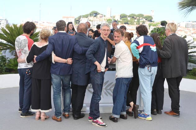 Guit Harpo, Claudine Barthel Fournier, Florian Surrier, Raphael Thiery, Swann Arlaud, Emmanuel Marre, Sandrine Blancke, Jean Baptiste Marre, Mathilde Abd El Kader and Frank Williams at the photocall for the feature film Notre salut A Man of His Time at the Festival de Cannes 2026 79 Cannes International Film Festival at the Palais des Festivals Cannes, 21 05 2026 Foto:xD.xBedrosianx xFuturexImagex salut_6524