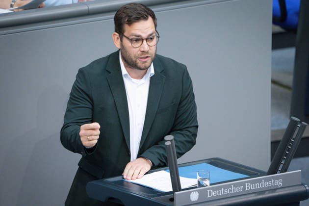 Deutscher Bundestag, 80. Plenarsitzung Daniel Baldy (SPD) im Portrait bei seiner Rede zum Tagesordnungspunkt Einsetzung eines UA: Angriff auf die Nordstream-Pipelines bei der 80. Sitzung des Deutschen Bundestag in Berlin, 21.05.2026 Berlin Berlin Deutschland *** German Bundestag, 80th plenary session Daniel Baldy SPD in portrait during his speech on the agenda item Establishment of a UA attack on the Nordstream pipelines at the 80th session of the German Bundestag in Berlin, 21 05 2026 Berlin Berlin Germany
