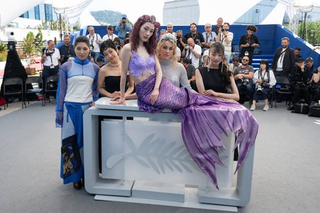 Cannes Titanic Ocean Photocall LZ Melina Mardini, Riku Nakamura, Arisa Sasaki, Konstantina Kotzamani and Hanna Muro attending the photocall of Titanic Ocean during the 79th Cannes International Film Festival in Cannes, France on May 21, 2026, the film selected in the Official Competition. Photo by Laurent Zabulon ABACAPRESS.COM  Copyright: xZabulonxLaurentx