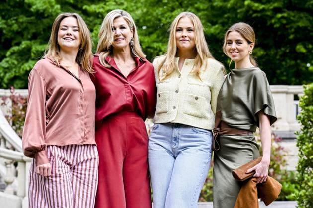 Royal Family Spring Photo Session - The Hague Queen Maxima with her daughters Princess Amalia, Princess Ariane and Princess Alexia during spring photo session 2026 at Clingendael in The Hague, Netherlands on May 21, 2026. Photo by NL Beeld Patrick van Emst Bruno Press ABACAPRESS.COM The Hague Netherlands  Copyright: xBrunoxPress ABACAx