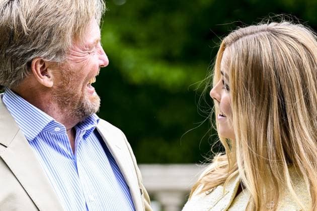 Den Haag, The Netherlands, 2026-05-21 11:53:09 THE HAGUE, 21-05-2026, Clingendael Spring Royal House photo session 2026 at Clingendael in The Hague PHOTO: NLBeeld Patrick van EmstIn the photo: King Willem-Alexander with Princess Amalia Credit: NL Beeld Patrick van Emst  Copyright: xx x