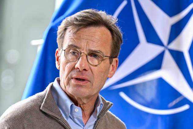 REVINGE, SVERIGE 20260521 Statsminister Ulf Kristersson (M) under en presskonferens med Natos generalsekreterare pa Myndigheten för civilt försvar (MCF) i Revinge, som en del av Nato-mötet i Helsingborg. REVINGE SVERIGE x50090x *** REVINGE, SWEDEN 20260521 Prime Minister Ulf Kristersson M during a press conference with NATO Secretary General at the Civil Defense Agency MCF in Revinge, as part of the NATO meeting in Helsingborg REVINGE SWEDEN x50090x  Copyright: xJohanxNilsson TTx NATOS UTRIKESMINISTERMÖTE REVINGE 00E6bfA9-sA