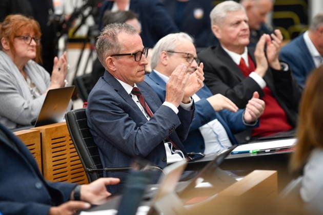 Es fand die Plenarsitzung im Saarbrücker Landtag am Mittwoch (20.05.2026) statt. Im Bild: Frank Wagner, MdL (CDU). *** The plenary session took place in the Saarbrücken state parliament on Wednesday 20 05 2026 In the picture Frank Wagner, MdL CDU bub