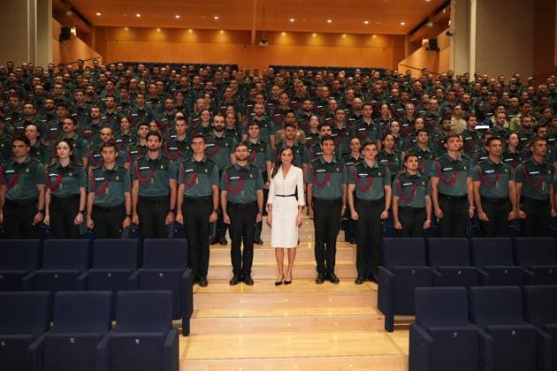 Spanish Queen Letizia during a visit to Civil Guards Officers Academy (Academia de Oficiales de la Guardia Civil) in Madrid on Thursday, 21 May 2026 Cordon Press 