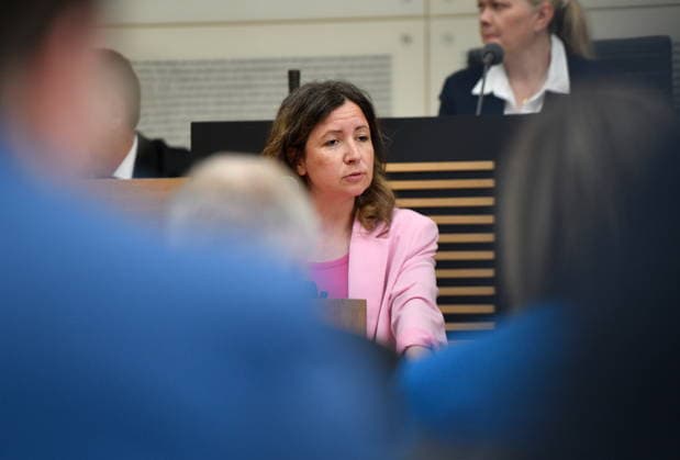 Plenarsitzung des Saarländischen Landtages am Mittwoch (20.05.2026) in Saarbrücken. Im Bild: Réka Klein (MdL, SPD). *** Plenary session of the Saarland State Parliament on Wednesday 20 05 2026 in Saarbrücken In the picture Réka Klein MdL, SPD bub