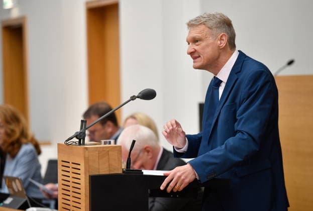 Plenarsitzung des Saarländischen Landtages am Mittwoch (20.05.2026) in Saarbrücken. Im Bild: Stephan Toscani (MdL, CDU). *** Plenary session of the Saarland State Parliament on Wednesday 20 05 2026 in Saarbrücken In the picture Stephan Toscani MdL, CDU bub
