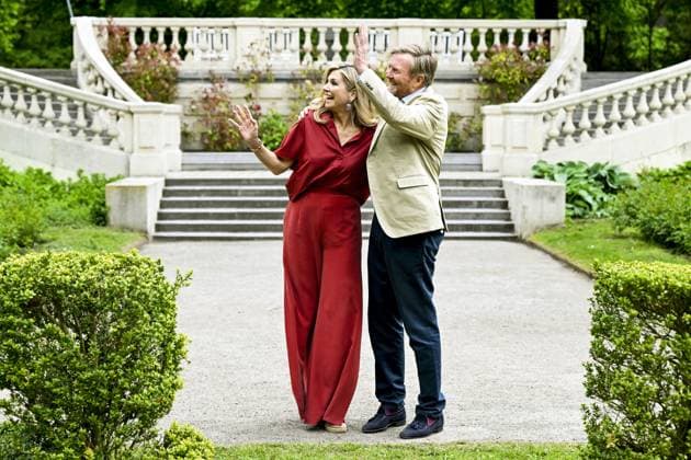 Den Haag, The Netherlands, 2026-05-21 11:50:28 THE HAGUE, 21-05-2026, Clingendael Spring Royal House photo session 2026 at Clingendael in The Hague PHOTO: NLBeeldIn the photo: King Willem-Alexander and Queen Maxima Credit: NL Beeld Patrick van Emst  Copyright: xx x