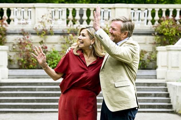 Royal Family Spring Photo Session - The Hague King Willem-Alexander and Queen Maxima during spring photo session 2026 at Clingendael in The Hague, Netherlands on May 21, 2026. Photo by NL Beeld Patrick van Emst Bruno Press ABACAPRESS.COM The Hague Netherlands  Copyright: xBrunoxPress ABACAx