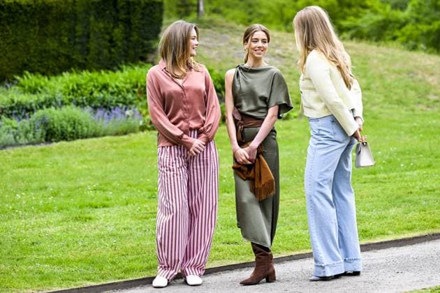 Den Haag, The Netherlands, 2026-05-21 11:50:03 THE HAGUE, 21-05-2026, Clingendael Spring Royal House photo session 2026 at Clingendael in The Hague PHOTO: NLBeeldIn the photo: Princess Amalia, Princess Ariane and Princess Alexia Credit: NL Beeld Patrick van Emst  Copyright: xx x