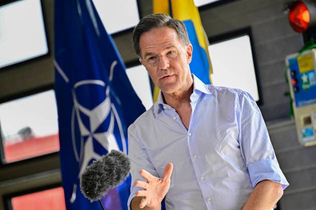 Mark Rutte, Secretary General of NATO, hold a press conference with the Prime Minister of Sweden during a visit to the Swedish Civil Defence and Resilience Agency in Revinge, Lund, in Sweden on May 21, 2026, as part of the NATO meeting in Helsingborg, Sweden, May 21-22 2026. REVINGE SWEDEN x50090x *** Mark Rutte, Secretary General of NATO, hold a press conference with the Prime Minister of Sweden during a visit to the Swedish Civil Defence and Resilience Agency in Revinge, Lund, in Sweden on May 21, 2026, as part of the NATO meeting in Helsingborg, Sweden, May 21 22 2026 REVINGE SWEDEN x50090x  Copyright: xJohanxNilsson TTx NATO FOREIGN MINISTERS MEETING SWEDEN X3UHkF6xe_s