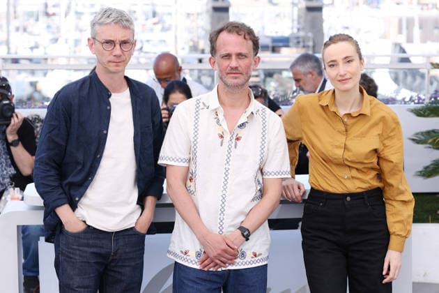 Cannes - Notre Salut JD Swann Arlaud, Emmanuel Marre, Sandrine Blancke attending the Photocall of the movie Notre Salut during the 79th Cannes Film Festival in Cannes, France on May 21, 2026. Photo by Jerome Domine ABACAPRESS.COM Cannes France  Copyright: xDominexJerome ABACAx