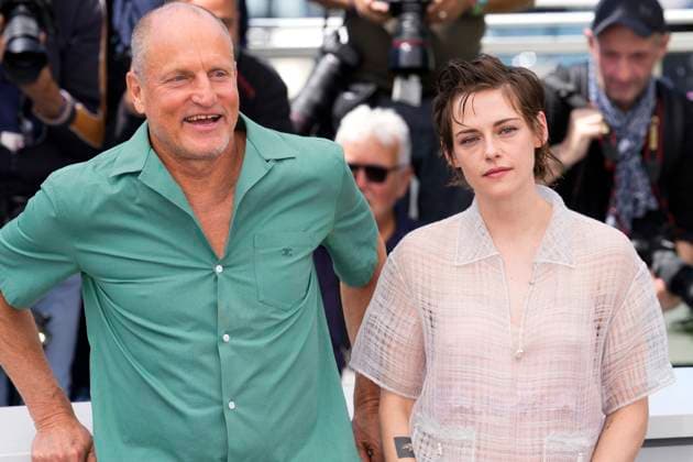 May 16, 2026, Cannes, France: Woody Harrelson and Kristen Stewart pose during the Full Phil photocall at the 79th annual Cannes Film Festival at Palais des Festivals. Cannes France  - ZUMAs197 20260516_aab_s197_019 Copyright: xDanielexCifalax