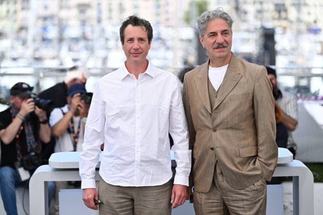 79th Cannes Film Festival: La Bataille de Gaulle : L age de fer (De Gaulle: Tilting Iron) photocall CANNES, FRANCE - MAY 21: French director and screenwriter Antonin Baudry and French-Armenian (L) and French-Armenian actor Simon Abkarian (R) pose during a photocall for the film La Bataille de Gaulle : L age de fer (De Gaulle: Tilting Iron) at the 79th edition of the Cannes Film Festival in Cannes, France on May 21, 2026. Mustafa Yalcin Anadolu Cannes France. Editorial use only. Please get in touch for any other usage.  Copyright: x2026xAnadoluxMustafaxYalcinx