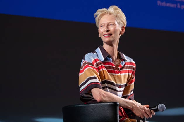 Cannes Tilda Swinton Rendez-vous NG Tilda Swinton speaks on stage during a Rendez-vous with Tilda Swinton at Palais Des Festivals in Cannes, France on May 20 2026 as part of the 79th Cannes Film Festival. Photo by Nicolas Genin ABACAPRESS.COM Cannes France  Copyright: xGeninxNicolas ABACAx