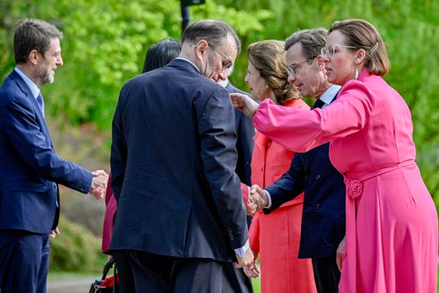 HELSINGBORG , SVERIGE 20260521 Norges utrikesminister Espen Barth Eide och utrikesminister Maria Malmer Stenergard (M) innan middagen pa Sofiero slott i Helsingborg pa torsdagskvällen under Natos utrikesministermöte. HELSINGBORG SVERIGE x50090x *** HELSINGBORG , SWEDEN 20260521 Norwegian Foreign Minister Espen Barth Eide and Foreign Minister Maria Malmer Stenergard M before dinner at Sofiero Castle in Helsingborg on Thursday evening during the NATO Foreign Ministers Meeting HELSINGBORG SWEDEN x50090x  Copyright: xJohanxNilsson TTx NATOS UTRIKESMINISTERMÖTE SOFIERO Ps-ovV0jYQw