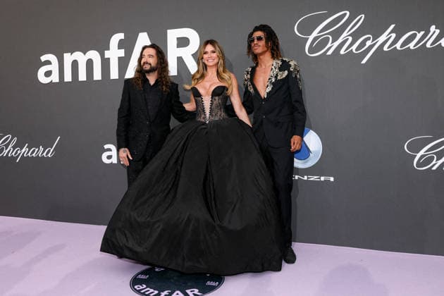 Heidi Klum and her husband Tom Kaulitz with Henry Samuel, Heidi Klums son Photocall of the gala amfAR 2026 by Chopard at the Hotel du Cap Eden Roc in Antibes, during the 79th Cannes International Film Festival On May 21, 2026 Jacovides Moreau Bestimage Photocall of the gala amfAR 2026 by Chopard during the 79th Cannes International Film Festival On May 21, 2026 in Cannes, France Cap d Antibes France  Copyright: xJACOVIDES-MOREAUx xBESTIMAGExJACOVIDES-MOREAUx xBESTIMAGEx