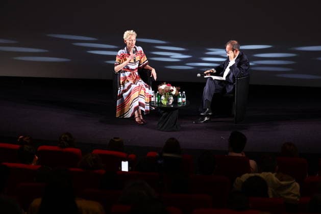 Masterclass with Tilda Swinton during the 79th Cannes International Film Festival on May 21, 2026 Valentina Claret Pool Bestimage Tilda Swinton at her masterclass during the 79th Cannes International Film Festival on May 21, 2026 Cannes France  Copyright: xValentinaxClaretx xPoolx xBestimagexValentinaxClaretx xPoolx xBestimagex