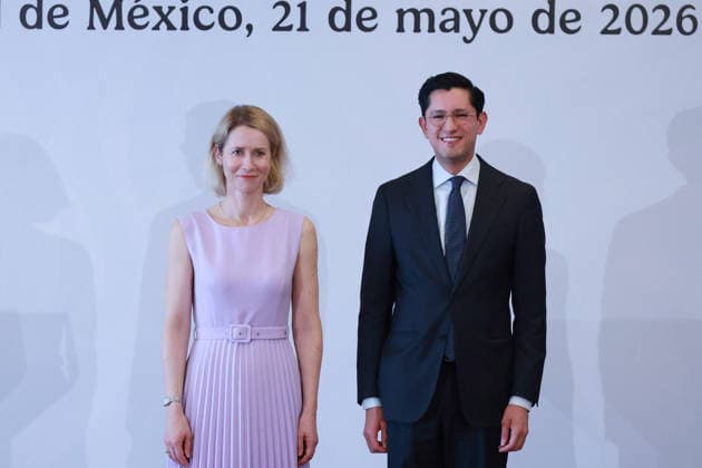 Kaja Kallas official visit to Mexico MEXICO CITY, MEXICO - MAY 21: Kaja Kallas, European Union High Representative for Foreign Affairs and Security Policy (L) and Roberto Velasco, Secretary of Foreign Affairs of Mexico attend a press conference, at the Secretariat of Foreign Affairs (SRE) , in Mexico City, Mexico on May 21, 2026. The press conference was held in the framework of the official visit of Kaja Kallas to Mexico for the 8th Mexico–European Union Summit. Daniel Cardenas Anadolu Mexico City Mexico. Editorial use only. Please get in touch for any other usage.  Copyright: x2026xAnadoluxDanielxCardenasx