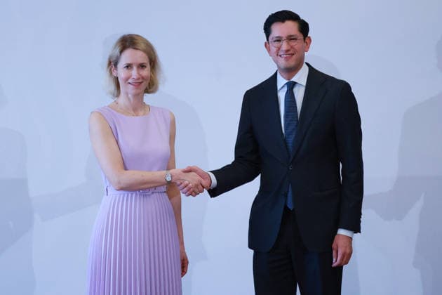 Kaja Kallas official visit to Mexico MEXICO CITY, MEXICO - MAY 21: Kaja Kallas, European Union High Representative for Foreign Affairs and Security Policy (L) and Roberto Velasco, Secretary of Foreign Affairs of Mexico attend a press conference, at the Secretariat of Foreign Affairs (SRE) , in Mexico City, Mexico on May 21, 2026. The press conference was held in the framework of the official visit of Kaja Kallas to Mexico for the 8th Mexico–European Union Summit. Daniel Cardenas Anadolu Mexico City Mexico. Editorial use only. Please get in touch for any other usage.  Copyright: x2026xAnadoluxDanielxCardenasx