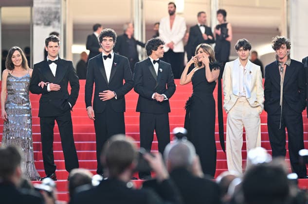 79th Cannes Film Festival: La Bola Negra screening CANNES, FRANCE - MAY 21: (L to R) Spanish actress Lola Duenas, Spanish actor Miguel Bernardeau, Spanish director, screenwriter and producer Javier Calvo, Spanish director, screenwriter and producer Javier Ambrossi, Spanish actress Penelope Cruz, Spanish actor Milo Quifes, Spanish singer-songwriter and guitarist Guitarricadelafuente leave after the screening of the film La Bola Negra at the 79th edition of the Cannes Film Festival in Cannes, France on May 21, 2026. Mustafa Yalcin Anadolu Cannes France. Editorial use only. Please get in touch for any other usage.  Copyright: x2026xAnadoluxMustafaxYalcinx