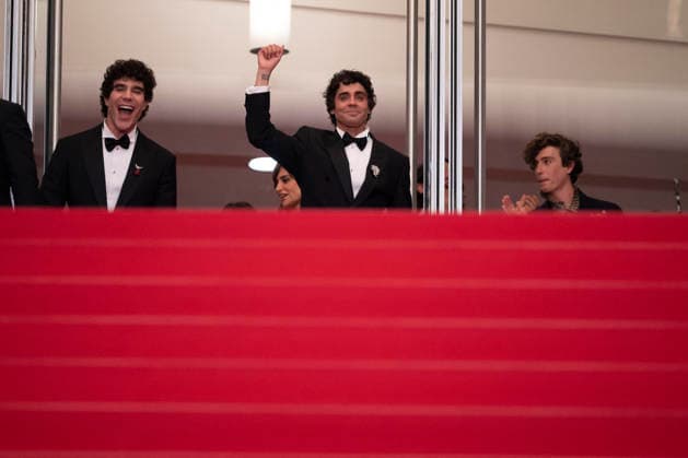 Cannes La Bola Negra Red Carpet EB Javier Calvó, Javier Ambrossi depart the La Bola Negra screening during the 79th annual Cannes Film Festival at Palais des Festivals on May 21, 2026 in Cannes, France.Photo by Eliot Blondet ABACAPRESS.COM Cannes France France  Copyright: xBlondetxEliot ABACAx