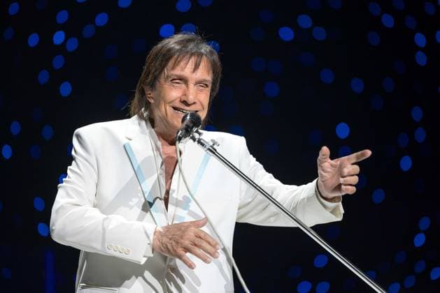 Brazilian singer Roberto Carlos during a performance at Radio City Music Hall in New York Brazilian singer Roberto Carlos during a performance at Radio City Music Hall in New York, United States, this Thursday, May 21, 2026. NEW YORK NY UNITED STATES Copyright: xVANESSAxCARVALHOx