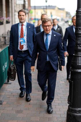 Johann Wadephul (CDU), Bundesaussenminister, beim NATO-Aussenministertreffen in Helsingborg, 22.05.2026. Fotografiert im Auftrag des Auswaertigen Amtes Helsingborg Schweden *** Johann Wadephul CDU , Federal Foreign Minister, at the NATO Foreign Ministers Meeting in Helsingborg, 22 05 2026 Photographed on behalf of the Federal Foreign Office Helsingborg Sweden Copyright: xThomasxImo AAx