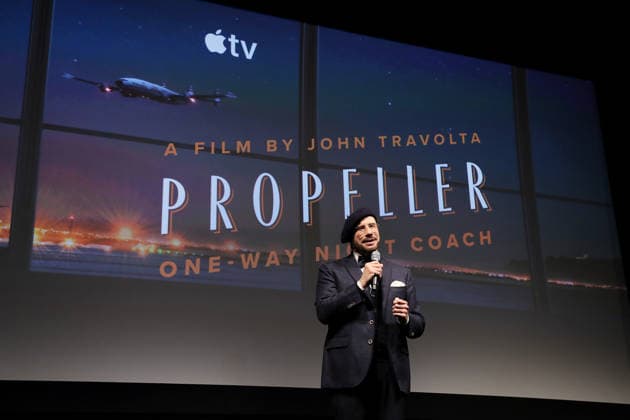 Inside for Apple Original Films world premiere of Propeller One-Way Night Coach at the Museum of Modern Art in New York. The film premieres globally on Apple TV on Friday, May 29 Featuring: John Travolta (Director, Writer and Producer) Where: New York, New York, United States When: 21 May 2026 Credit: Marion Curtis StarPix for Apple Original Films INSTARimages EDITORIAL USE ONLY. NOT FOR USE BY NEWSPAPERS BASED IN THE UK. Copyright: xx instar55719884