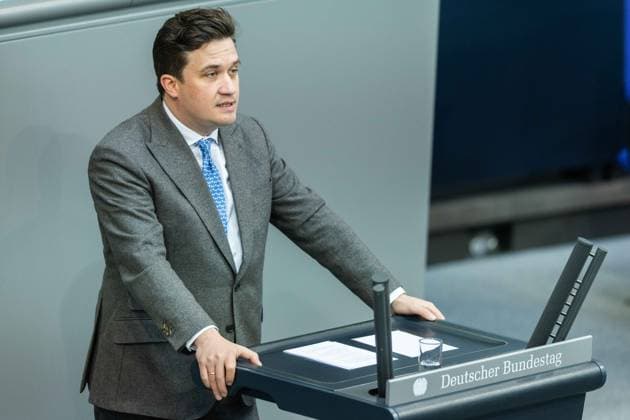 81. Sitzung des Deutschen Bundestages am 22.05.2026 im Plenarsaal des Reichstagsgebäudes in Berlin Lukas Krieger ( MdB Christlich Demokratische Union CDU ) *** 81 Session of the German Bundestag on 22 05 2026 in the plenary chamber of the Reichstag building in Berlin Lukas Krieger MdB Christian Democratic Union CDU xJRx
