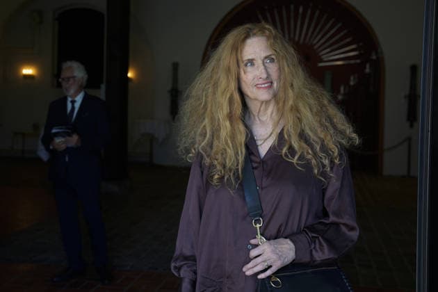 Anja Breiens bisettes Oslo 20260522. Vibekke Lokkeberg bekjent av avdode. Filmregissor Anja Breiens bisettes fra Fanehallen pa Akershus festning i Oslo. Foto: Terje Pedersen NTB Oslo Norge wew0DZopLRM EDITORIAL USE ONLY Ref:wew0DZopLRM.jpg *** Anja Breiens is laid to rest Oslo 20260522 Vibekke Lokkeberg acquaintance of the deceased Film director Anja Breiens is laid to rest from Fanehallen at Akershus Fortress in Oslo Photo Terje Pedersen NTB Oslo Norway wew0DZopLRM EDITORIAL USE ONLY Ref wew0DZopLRM jpg  Copyright: xTerjexPedersenx xNTBx