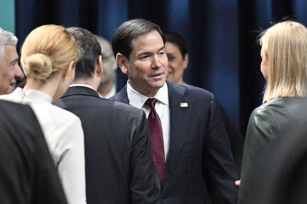 HELSINGBORG , SWEDEN 20260522 US Secretary of State Marco Rubio at the NATO Foreign Ministers Meeting at Sea U in Helsingborg on Friday. HELSINGBORG SWEDEN x50090x *** HELSINGBORG , SWEDEN 20260522 US Secretary of State Marco Rubio at the NATO Foreign Ministers Meeting at Sea U in Helsingborg on Friday HELSINGBORG SWEDEN x50090x  Copyright: xJohanxNilsson TTx NATO FOREIGN MINISTERS MEETING SWEDEN fse_xAzJPjo