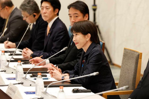 May 22, 2026, Tokyo, Japan: Japanese Prime Minister Sanae Takaichi speaks during a meeting with Albanian Prime Minister Edi Rama (not in picture) at the prime minister s official residence in Tokyo. Prime Minister Rama is currently in Japan on an official working visit. Tokyo Japan - ZUMAm191 20260522_aap_m191_009 Copyright: xRodrigoxReyesxMarinx