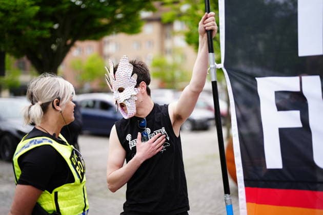 Helsingborg, SVERIGE 20260522 Demonstrationer med anledning av NATO:s utrikesministermöte pa Sea U i Helsingborg Helsingborg SVERIGE x9200x *** Helsingborg, SWEDEN 20260522 Demonstrations on the occasion of the NATO Foreign Ministers meeting at Sea U in Helsingborg Helsingborg SWEDEN x9200x  Copyright: xBjörnxLarssonxRosvall TTx NATOS UTRIKESMINISTERMÖTE HELSINGBORG 3wcGjZwprp4