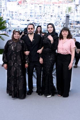 IPA84961197 - Cannes, 79th Cannes Film Festival 2026,photocall of the film Yesterday The Eye Didn t Sleep - Pictured: Jennifer Ritter, Rim Al Mawla, Rakan Mayasi, Kamara Al Mawla  Copyright: xTerenghi Ipa-Agency.netx xPoolxPhotoxEventsx07x 84961197