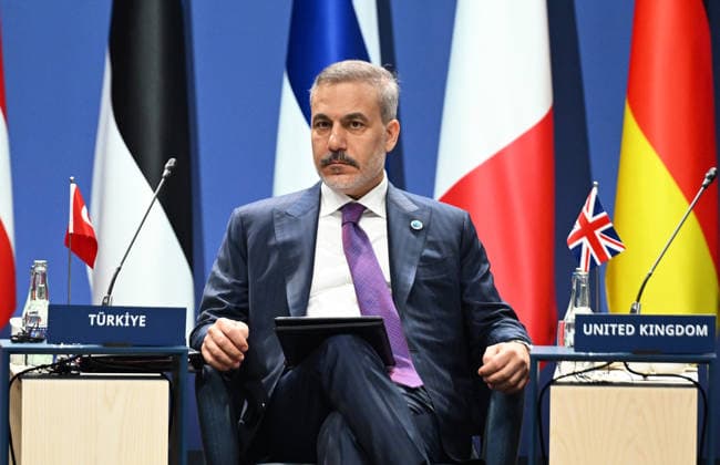 NATO Foreign Ministers Meeting HELSINGBORG, SWEDEN - MAY 22: Turkish Foreign Minister Hakan Fidan attends the North Atlantic Council Foreign Ministers Session during the NATO Foreign Ministers Meeting in Helsingborg, Sweden, on May 22, 2026. Dursun Aydemir Anadolu Helsingborg Sweden. Editorial use only. Please get in touch for any other usage.  Copyright: x2026xAnadoluxDursunxAydemirx