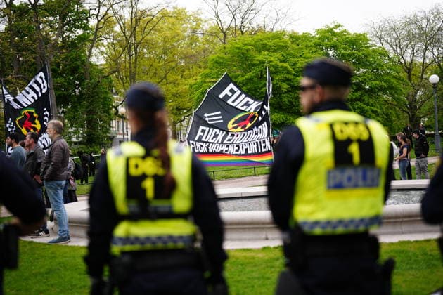 Helsingborg, SVERIGE 20260522 Demonstrationer med anledning av NATO:s utrikesministermöte pa Sea U i Helsingborg Helsingborg SVERIGE x9200x *** Helsingborg, SWEDEN 20260522 Demonstrations on the occasion of the NATO Foreign Ministers meeting at Sea U in Helsingborg Helsingborg SWEDEN x9200x  Copyright: xBjörnxLarssonxRosvall TTx NATOS UTRIKESMINISTERMÖTE HELSINGBORG WMxN-w9UEIU
