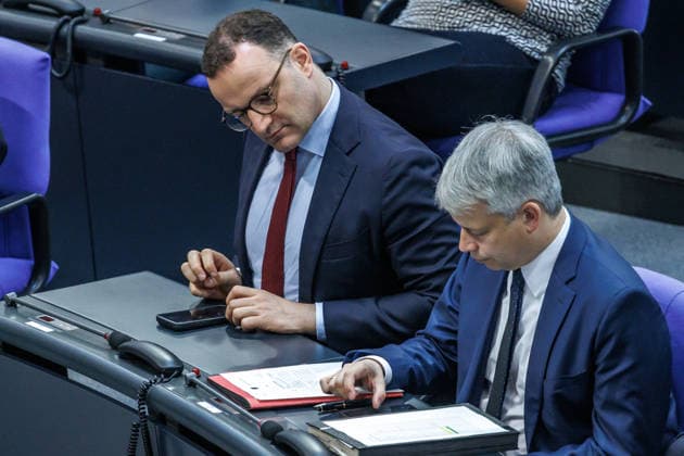 Bundestag Jens Spahn (CDU) im Deutschen Bundestag am 22.05.26 in Berlin. Berlin Berlin Deutschland Bundestag *** Bundestag Jens Spahn CDU in the German Bundestag on 22 05 26 in Berlin Berlin Berlin Germany Bundestag