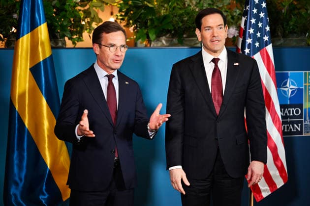 HELSINGBORG , SVERIGE 20260522 Statminister Ulf Kristersson (M) och USA:s utrikesminister Marco Rubio i samband med NATO:s utrikesministermöte pa Sea U i Helsingborg pa fredagen. HELSINGBORG SVERIGE x50090x *** HELSINGBORG , SWEDEN 20260522 Minister of State Ulf Kristersson M and US Secretary of State Marco Rubio during the NATO Foreign Ministers meeting at Sea U in Helsingborg on Friday HELSINGBORG SWEDEN x50090x  Copyright: xJohanxNilsson TTx NATOS UTRIKESMINISTERMÖTE HELSINGBORG eXE6X0Tvr00