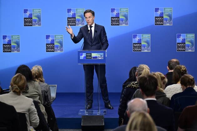 NATO Secretary General Mark Rutte holds a closing press conference during the NATO Foreign Ministers meeting at Sea U in Helsingborg, Sweden on may 22, 2026. HELSINGBORG SWEDEN x50090x *** NATO Secretary General Mark Rutte holds a closing press conference during the NATO Foreign Ministers meeting at Sea U in Helsingborg, Sweden on may 22, 2026 HELSINGBORG SWEDEN x50090x  Copyright: xJohanxNilsson TTx NATO FOREIGN MINISTERS MEETING HELSINGBORG M-_GezLhwuk