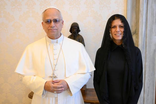 ITALY- REL VATICAN -POPE LEO XVI DURING A PRIVATE AUDIENCE WITH MS.MIHAELA DOTSOVA,PRESIDENT OF THE NATIONAL ASSEMBLY OF THE REPUBLIC OF BULGARIA May 22, 2026 ITALY REL - Vatican,May 22, 2026: Pope Leo XIV receives in audience Ms. Mihaela Dotsova, President of the National Assembly of the Republic of Bulgaria EDITORIAL USE ONLY - NO BOOKS Copyright: xVATICANxMEDIAx xCatholicxPressxPhotox