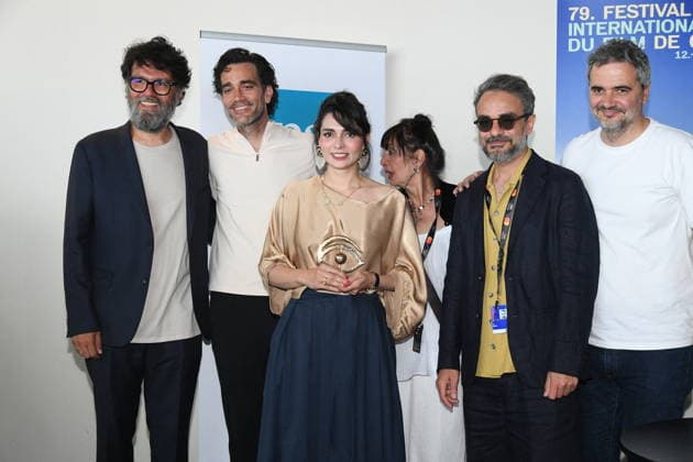 The 11th Golden Eye was awarded to the Iranian film Rehearsals for a revolution by Pegah Ahangarani, on the sidelines of the 79th Cannes International Film Festival, May 22, 2026 The 11th Golden Eye jury was chaired by M Chernov and comprised TJackson, G Pailhas, L Soualem et V Castanet Lionel Urman Bestimage The 11th Golden Eye was awarded to the Iranian film Rehearsals for a revolution by Pegah Ahangarani, on the sidelines of the 79th Cannes International Film Festival, on May 22, 2026 The jury for the 11th edition of The Golden Eye was chaired by M Chernov and composed of T Jackson, G Pailhas, L Soualem and V Castanet Cannes France  Copyright: xLIONELxURMANxx xBESTIMAGExLIONELxURMANxx xBESTIMAGEx