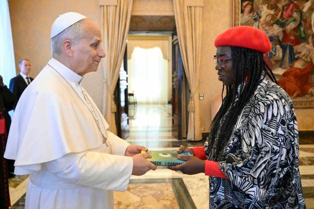 ITALY- REL VATICAN -POPE LEO XVI RECEIVES IN AUDIENCE PARTICIPANTS IN THE INTERNATIONAL CONFERENCE ON MEDIA AND DIGITAL LITERACY May 22, 2026 ITALY REL - Vatican May 22, 2026 Pope Leo XIV receives in audience participants in the International Conference on Media and Digital Literacy EDITORIAL USE ONLY - NO BOOKS Copyright: xVATICANxMEDIAx xCatholicxPressxPhotox