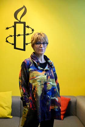 LKS 20260522 Amnesty International Secretary General Agnes Callamard poses in Helsinki, Finland, on May 22, 2026. - MARKKU ULANDER Helsinki Finland  Copyright: xMarkkuxUlanderx ian1gajgYYI