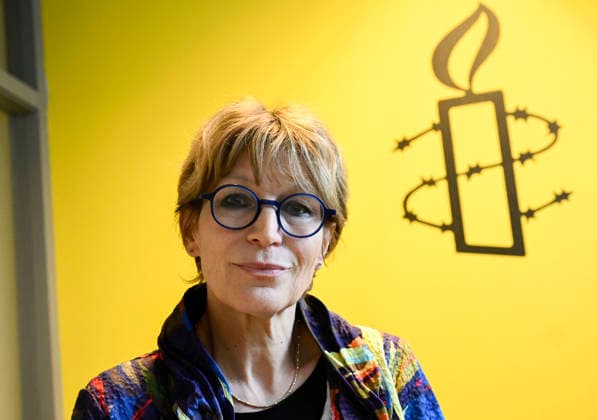 LKS 20260522 Amnesty International Secretary General Agnes Callamard poses in Helsinki, Finland, on May 22, 2026. - MARKKU ULANDER Helsinki Finland  Copyright: xMarkkuxUlanderx jnrEdTDNcd4
