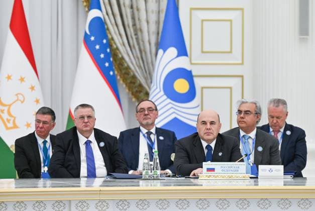 Turkmenistan CIS Government Heads Council 9171516 22.05.2026 Russian Prime Minister Mikhail Mishustin attends an expanded format meeting of the Commonwealth of Independent States (CIS) Heads of Government Council in Ashgabat, Turkmenistan. Alexander Miridonov Sputnik Ashgabat Turkmenistan  Copyright: xAlexanderxMiridonovx