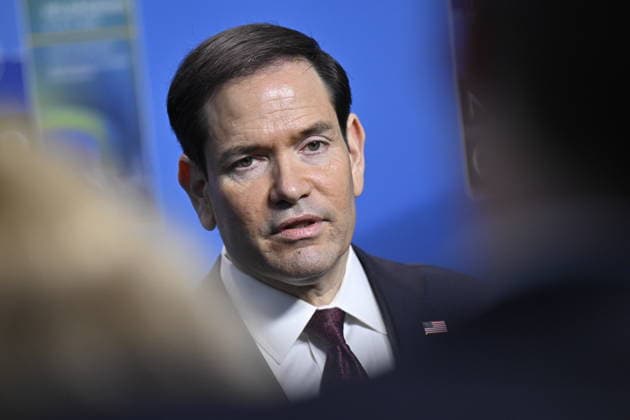 US Secretary of State Marco Rubio meets the press after the NATO Foreign Ministers meeting on Friday at Sea U in Helsingborg, Sweden on may 22, 2026. HELSINGBORG SWEDEN x50090x *** US Secretary of State Marco Rubio meets the press after the NATO Foreign Ministers meeting on Friday at Sea U in Helsingborg, Sweden on may 22, 2026 HELSINGBORG SWEDEN x50090x  Copyright: xJohanxNilsson TTx NATO FOREIGN MINISTERS MEETING HELSINGBORG 4ttY0V1Wl9A