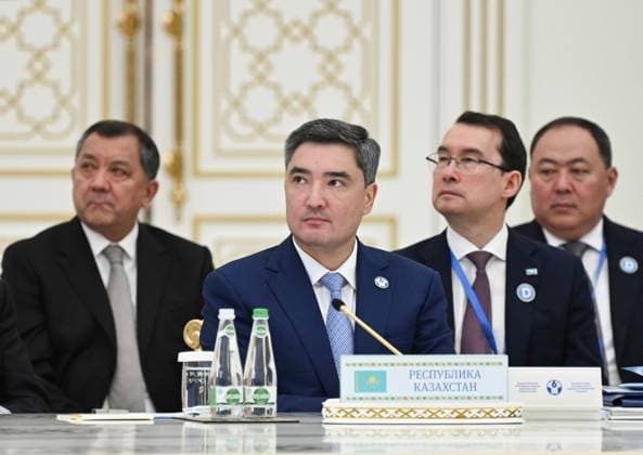Turkmenistan CIS Government Heads Council 9171532 22.05.2026 Kazakh Prime Minister Olzhas Bektenov attends an expanded format meeting of the Commonwealth of Independent States (CIS) Heads of Government Council in Ashgabat, Turkmenistan. Alexander Miridonov Sputnik Ashgabat Turkmenistan  Copyright: xAlexanderxMiridonovx