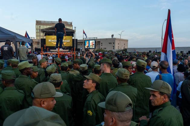 Supporters rally in Havana after U.S. accusations against Raul Castro HAVANA, CUBA - MAY 22: Demonstrators gather to protest the U.S. indictment of former leader Raul Castro, in Havana, Cuba, on May 22, 2026. Raul Castro has been recently accused in the U.S. over Cuba s alleged role in the 1996 Brothers to the Rescue plane shootdown. Magdalena Chodownik Anadolu Havana Cuba. Editorial use only. Please get in touch for any other usage.  Copyright: x2026xAnadoluxMagdalenaxChodownikx